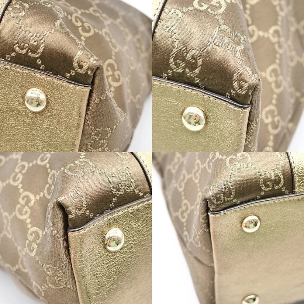 🍓GUCCI Canvas Shoulder Bag